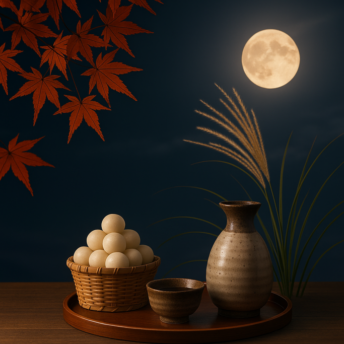 Tsukimi-zake – Drinking Sake under the Autumn Moon (September)