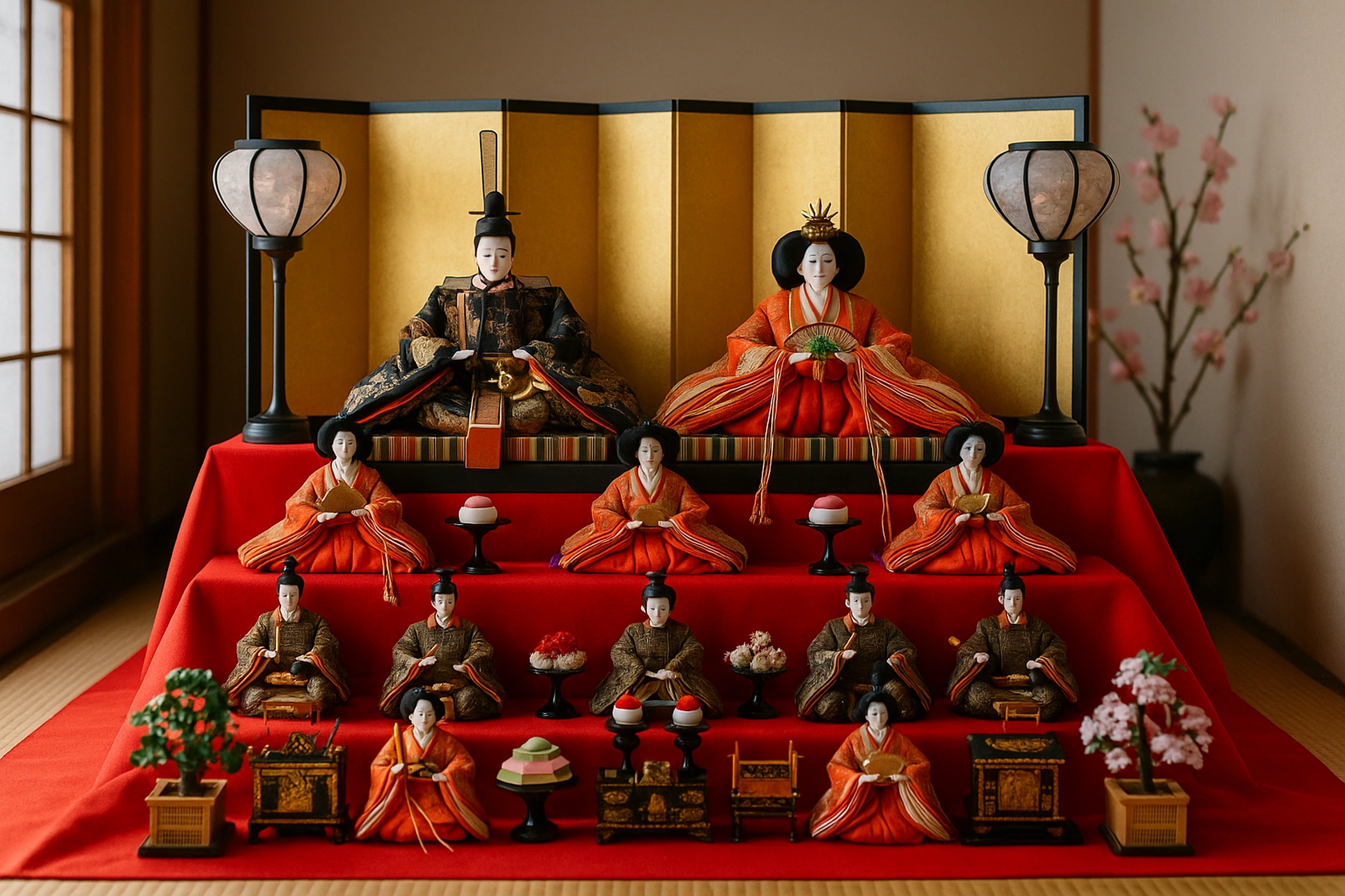 Hina doll display in March