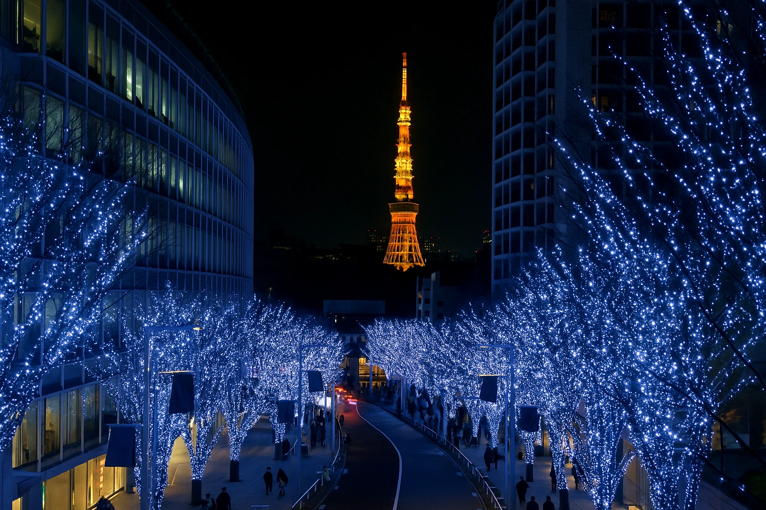 Winter illuminations in Roppongi