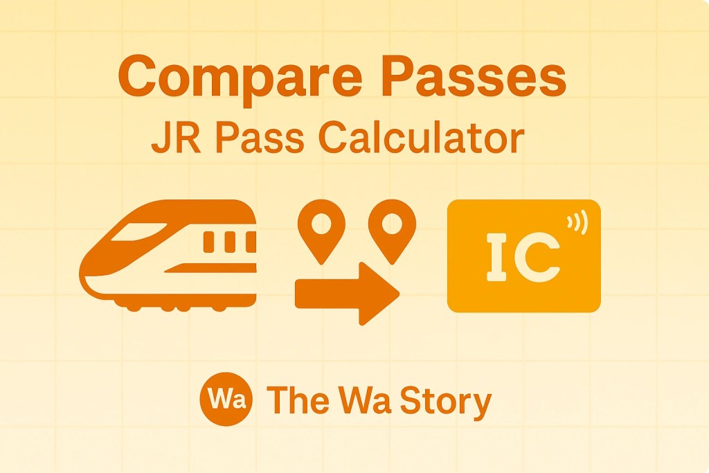 JR Pass calculator&mdash;compare national/regional JR, city day-passes, and point-to-point to find the cheapest option for your trip