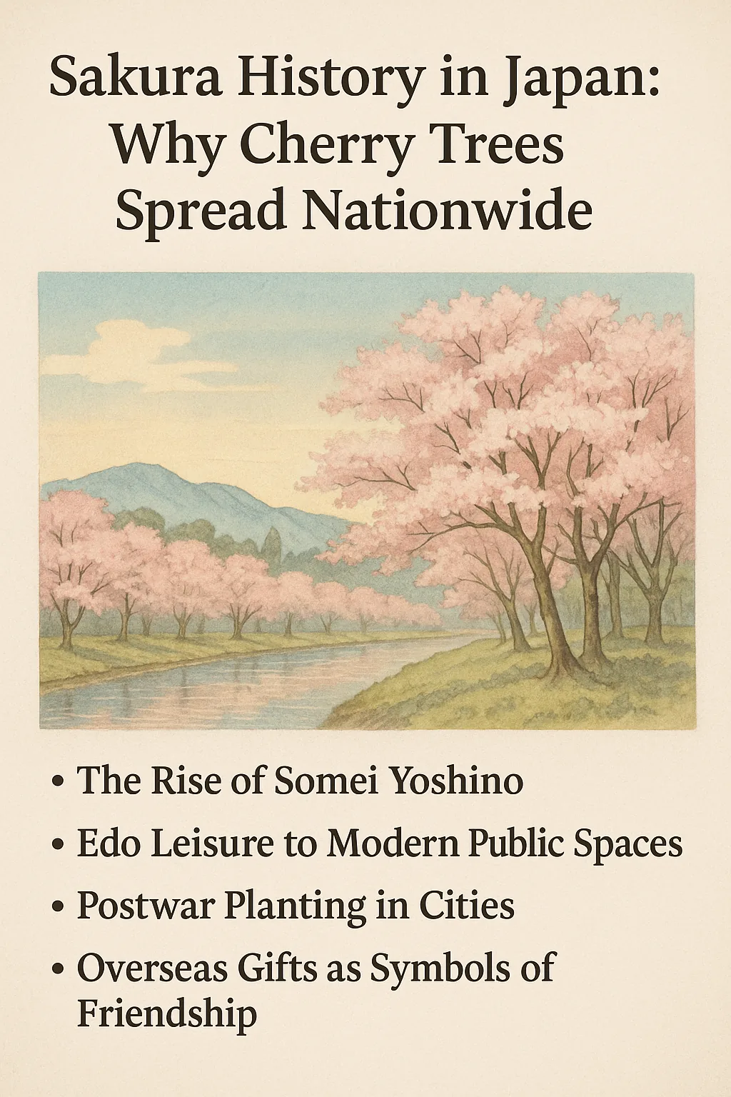 Sakura history in Japan: Why Cherry Trees Spread Nationwide