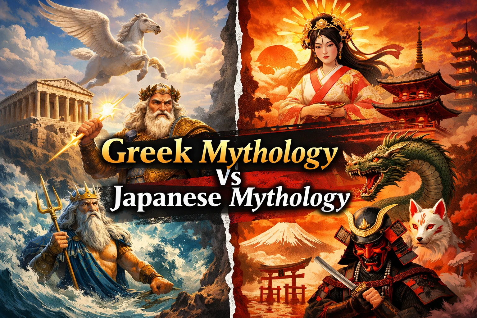 Greek Mythology vs Japanese & Asian Mythologies: How West and East Understand the World